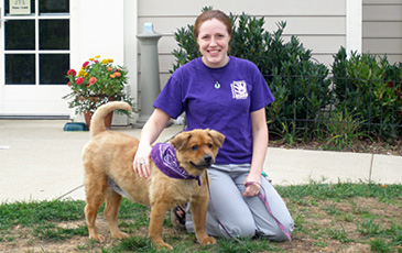 Girl with Dog